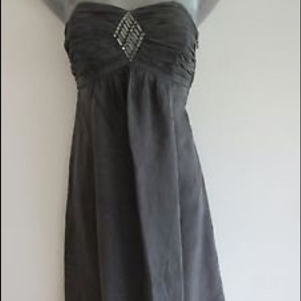Gorgeous silver/grey strapless dress